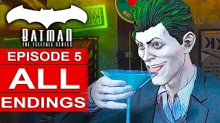 BATMAN Telltale Episode 5 ALL ENDINGS - Attend As Batman / Attend As Bruce