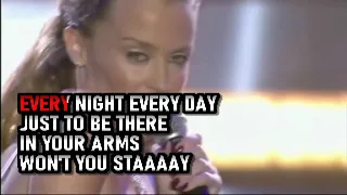 Kylie Minogue-Can't Get You Out of My Head (Live Brit Awards 2002)-Karaoke