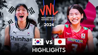 🇯🇵 JAPAN vs KOREA 🇰🇷 | Highlights | Women's VNL 2024