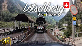 Driver's View: Driving through the Lötschberg on a Train, Switzerland 🇨🇭