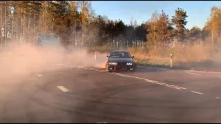 BMW 325i E36 burnout (m50b25)