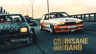 INSANE GANG / Toyota AE86 Hachiroku / Honda Civic Сoupe / Лада 2108 Восьмерка / SAINT-PETERSBURG 4K