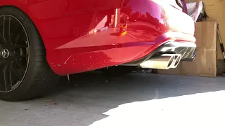 Mercedes E550 Muffler Delete Cold Start Magnaflow X Pipe