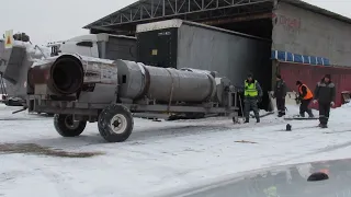 сзпб-2.5 эвакуация и транспортировка трактором с машиной прикрытия