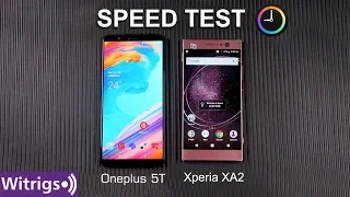 Sony Xperia XA2 vs Oneplus 5T Speed Test | Fingerprint Unlock Speed