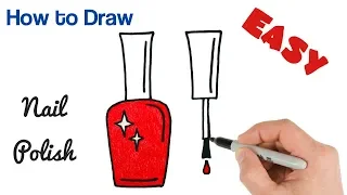 How to Draw Nail Polish Easy Drawing Art Tutorial for Beginners