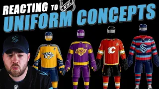 Reacting to NHL Uniform Concepts!