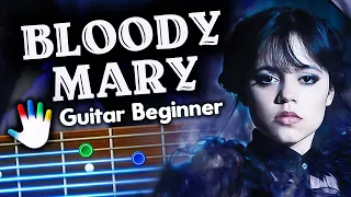 Bloody Mary Guitar Lessons for Beginners Lady Gaga Tutorial | Easy Chords + Lyrics + Backing Track