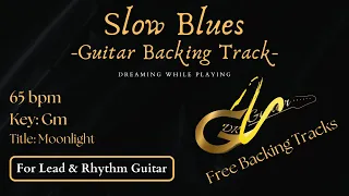 Slow Blues in Gm7 Guitar Backing Track | 65 bpm |