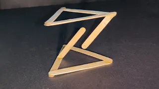 Make an impossible Anti gravity structure | Floating wood | Tensegrity structure | science project