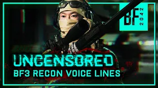 2042 - UNCENSORED BF3 Recon Voice Lines