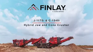 Finlay: A Terex brand - Hybrid Jaw & Cone Crusher | J-1175i & C-1540i