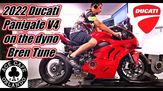 2022 Ducati Panigale V4 Dyno Test with Bren Tune and Termignoni exhaust "HP King of the night"
