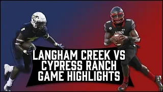 Langham Creek vs Cypress Ranch - 2019 Week 3 Football Highlights
