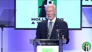 Christopher Plummer Receiving Best Supporting Actor Award