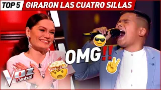 Giraron todas las sillas de los coaches con sus voces en La Voz Kids