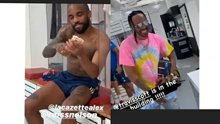 AUBAMEYANG AND LACAZETTE DRESSING ROOM FUNNY MOMENTS