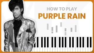 How To Play Purple Rain By Prince On Piano - Piano Tutorial (Part 1 - Free Tutorial)