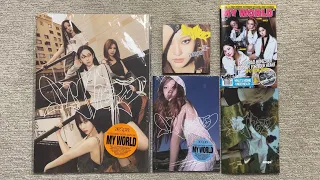 ♡Unboxing aespa 에스파 3rd Mini Album MY WORLD (Zine, Tabloid, Intro & Poster Ver.)♡