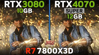 RTX 3080 vs RTX 4070 Super | R7 7800X3D | Tested in 17 games