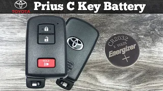 How To Replace 2012 - 2019 Toyota Prius C Key Fob Battery - Change Prius C Remote Fob Batteries