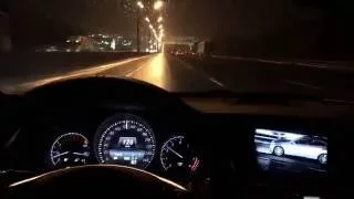 Mercedes night driving