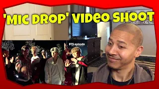 BTS (방탄소년단) ‘MIC Drop’ Video Shoot Behind the Scenes (REACTION)