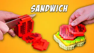 LEGO Sandwich in real life 🥪 Stop Motion Cooking 📸