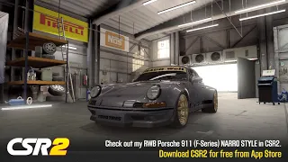 CSR2 - RWB 911 (F-Series) NARRO STYLE (gold) (manual launch) - tune & shift - 9.988