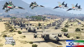 Isreali Fighter Jets, Drones & War Helicopter Attack on Irani Second Oil Convoy in Jerusalem - GTA v