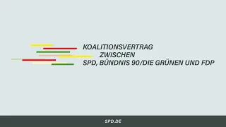 Vorstellung des Koalitionsvertrags zwischen SPD, BÜNDNIS 90/DIE GRÜNEN und FDP