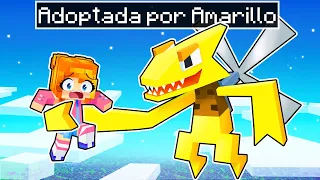 ¿¡ADOPTADA por AMARILLO en Minecraft!?