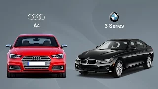 BMW 3-Series vs Audi A4 Test Drive Comparison Review - Autoportal