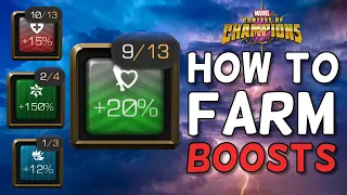 How Farm Boosts in Game | Grind Guide 2021 | Marvel Contest Of Champions