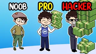 NOOB vs PRO vs HACKER en Money Run 3D - DeGoBooM