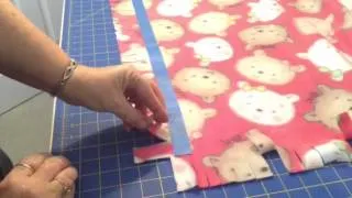 No sew fleece blanket with braided edge