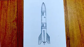 How to draw a rocket very easy for beginners rocket easy very sketch draw session