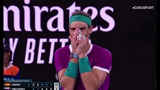 Rafael Nadal vs Daniil Medvedev | Championship point | AO 2022