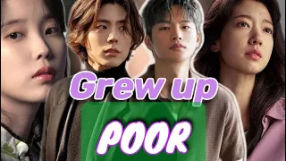 💫💜Top 8 Korean actors who were born POOR but became Rich 🖤 #IU #SeoInGuk #BTSV