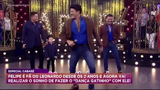 Fã de Leonardo realiza sonho no Dança Gatinho