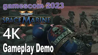 Warhammer 40,000 Space Marine 2 New Gameplay gamescom 2023 4K
