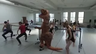 T-Rex auditions for Ballet Chicago