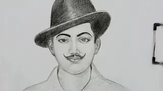 how to draw bhagat singh step by step || Draw Bhagat Singh