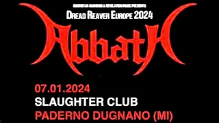 Abbath - Slaughter, Paderno Dugnano, Milano, Italy, 7 jan 2024 FULL VIDEO LIVE CONCERT