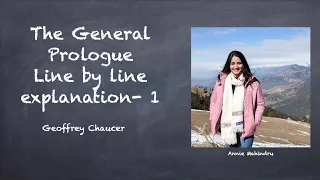The General Prologue - Canterbury Tales - Chaucer| Line by Line explanation - Part 1| Annie