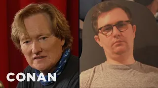 Conan Confronts His Cardboard Cutout Nemesis | CONAN on TBS