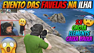 EVENTO DAS FAVELAS NA ILHA🔥 GROTA x ELEMENTS x S.V x CAIXA BAIXA😱 GROTA AMASSOU?🔥 | COMPLEXO CLIPES