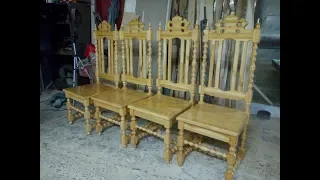 Изготовление стульев в готическом стиле!