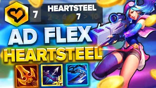 THIS AD FLEX HEARTSTEEL GAME WAS *INSANE*!!! | Teamfight Tactics Set 10 Ranked