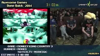 Donkey Kong Country 3 :: SPEED RUN (0:52:47) by MorKs #AGDQ 2014